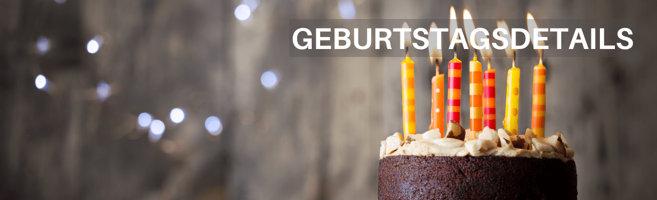 GEBURTSTAGSDETAILS KAUFEN